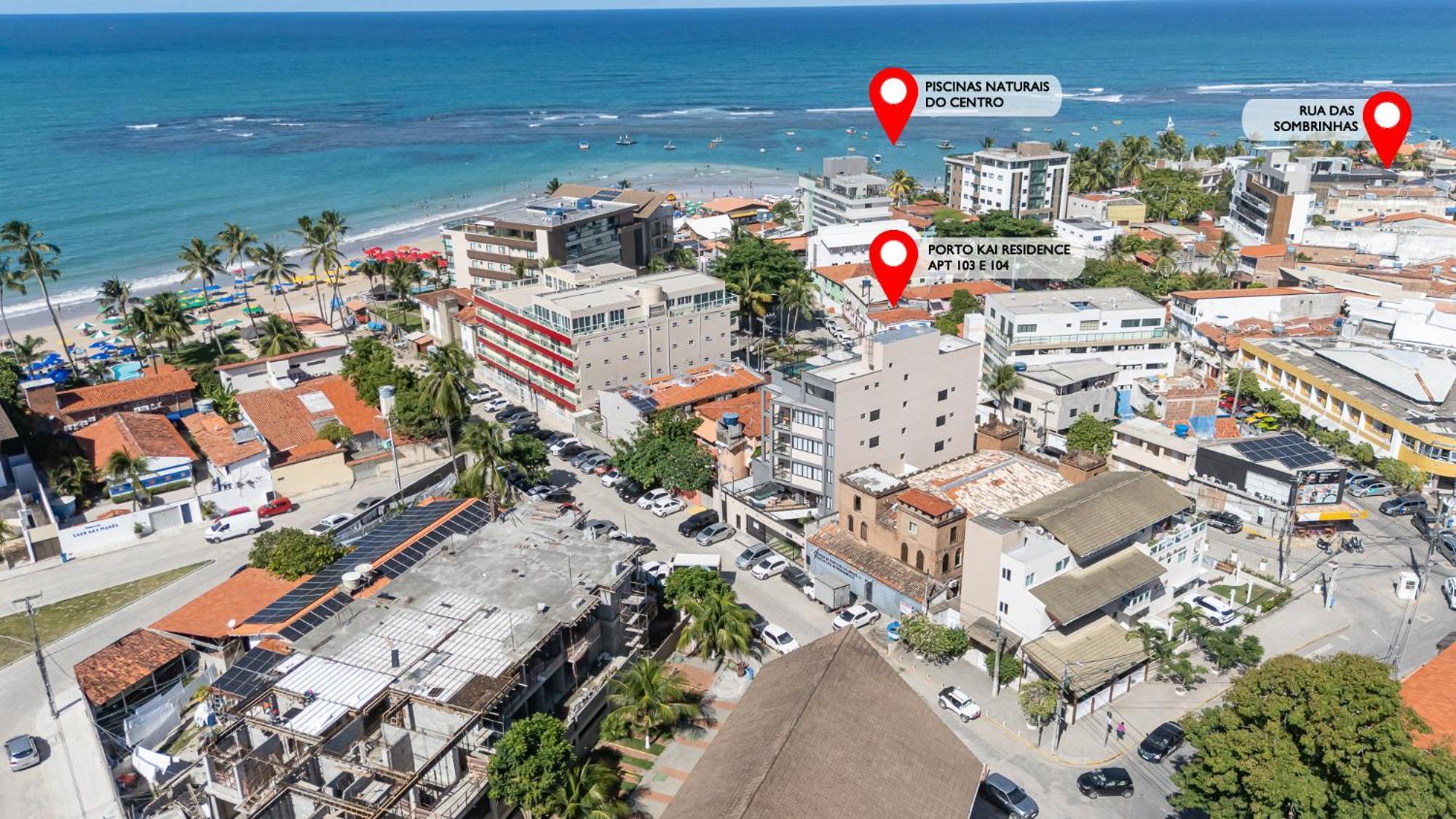 Ama Flat Porto Kai - Centro Da Vila 50M Do Mar. Pôrto das Galinhas Εξωτερικό φωτογραφία